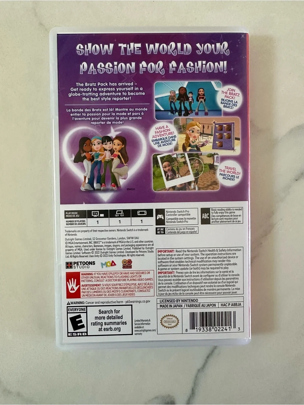 Nintendo Bratz: Flaunt Your Fashion (Purple, Pink, Teal)